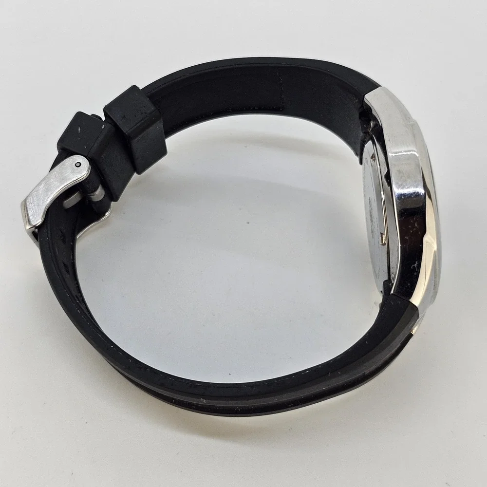 Festina Depose Men's Watch 38MM Black Dial Date Black Plastic Bands New Battery